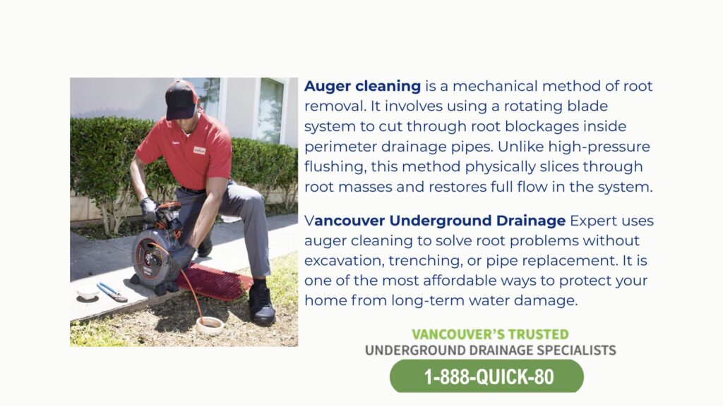 Auger cleaning