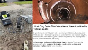 Drain camera footage showing hidden pipe break inside residential plumbing system