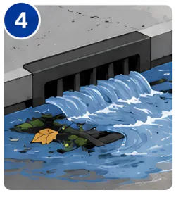 Overflowing Storm Drain