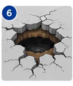 Sinkholes Around Drains