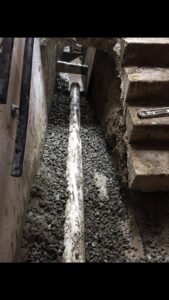 drain tile installed