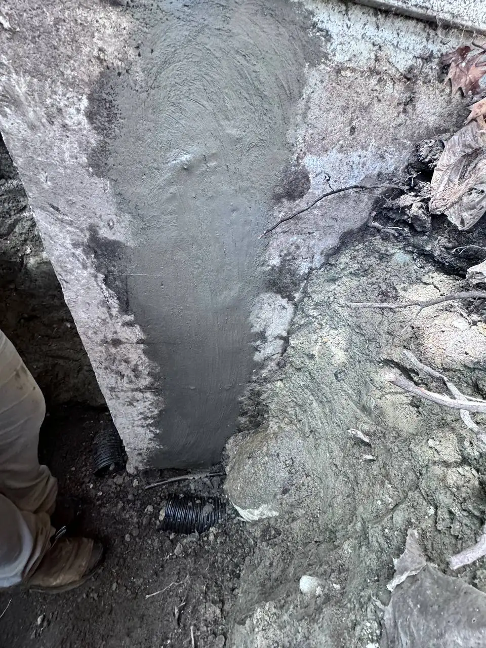 Concrete foundation repair work in Vancouver