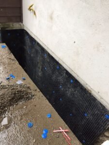 Foundation Waterproofing Before French Drain Installation Vancouver