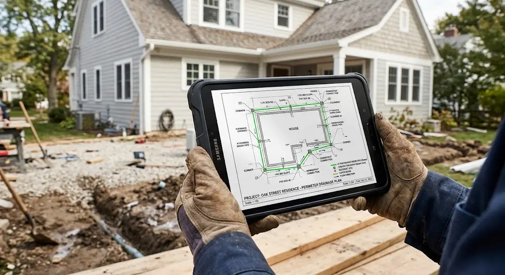 Planning drain tile installation