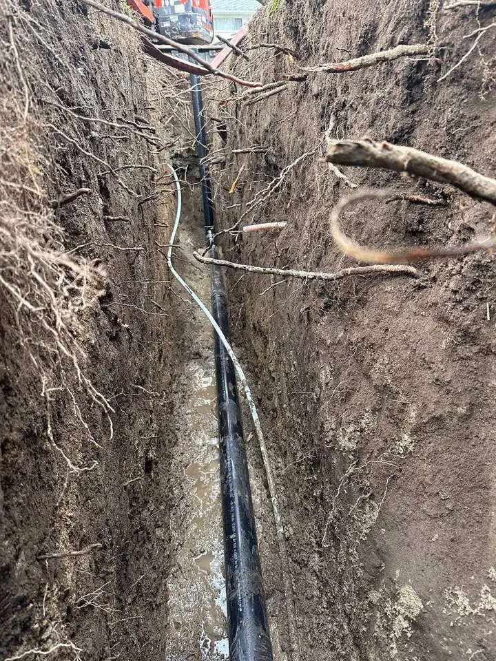 Drain tile installation in Vancouver