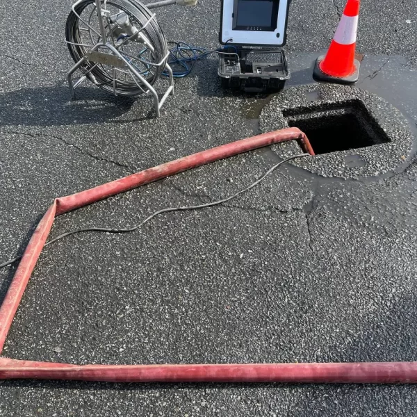 camera inspection in a catch basin (1)