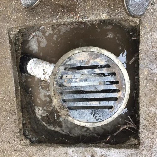 Emergency storm drain repair for blocked or damaged drainage systems