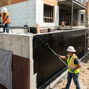new construction waterproofing foundation