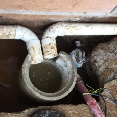 Storm drain pipe repair service for damaged underground drainage systems