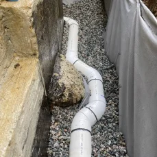 Vancouver perimeter drain contractors installing a residential drainage system